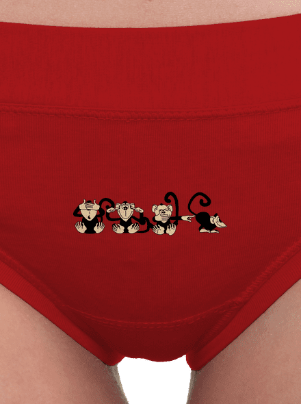Majmok női bugyik Red Mal