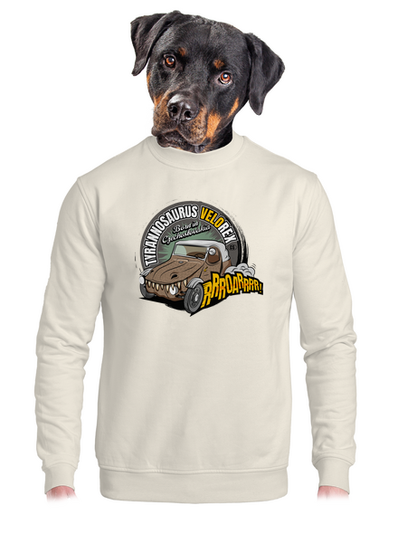 Tyrannosaurus Velorex unisex crewneck Off White