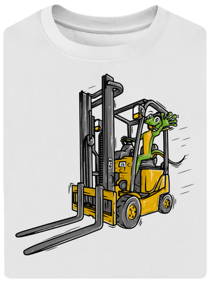 Targonca unisex túlméretezett póló White