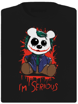 Serious női sportpóló Black