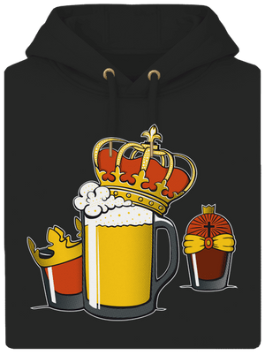 Három Királyok unisex prémium pulóver Dark Black