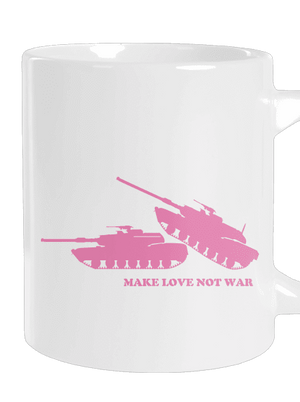 Tankok nagy bögre White