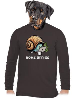 Sneka home office férfi hosszú ujjú póló Bear Brown