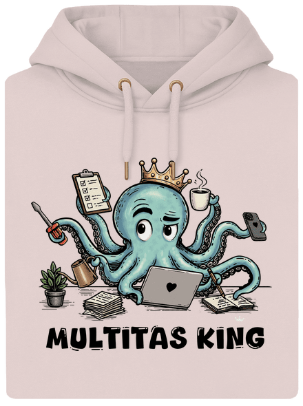Multitas king unisex prémium pulóver Rose Chalk