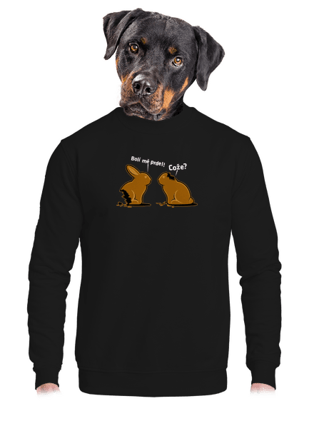 Fáj a seggem! unisex crewneck Black