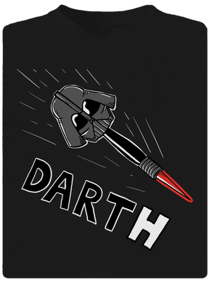 Dart(h) férfi sportpóló Black