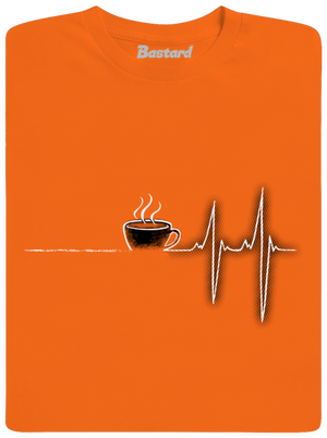 Coffee help férfi póló Orange