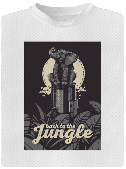 Back to the jungle gyerek sport póló White