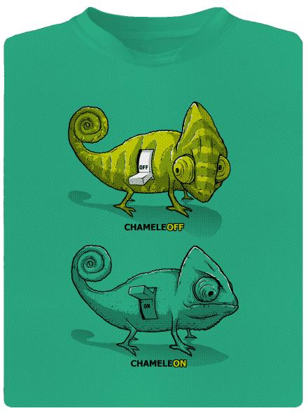 ChameleON ChameleOFF férfi sportpóló Mint Mal