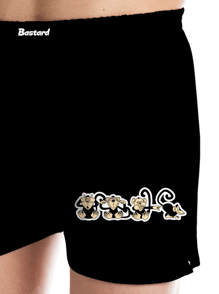 Majmok férfi alsó nadrág Black