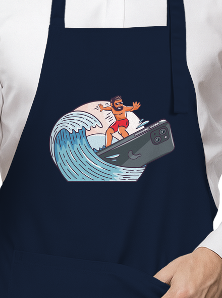 Szörfös vagyok kötény Navy