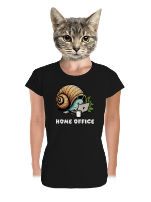 Sneka home office prémium női póló Black