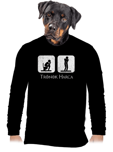 Trónok Harca férfi hosszú ujjú póló Black