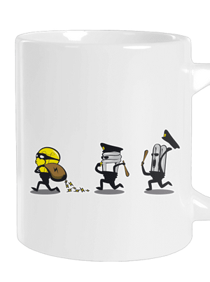 Elektro thief nagy bögre White