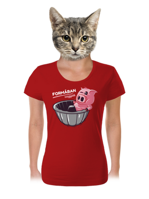 Formában női póló Red Mal