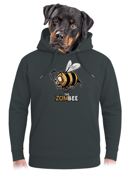 ZomBee - sárga unisex prémium pulóver Charcoal