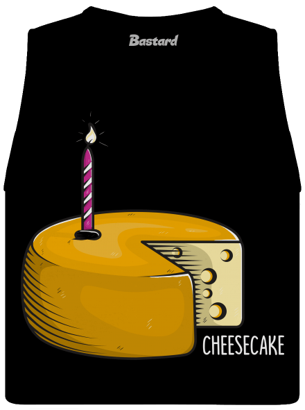 Cheese cake női bővített trikó Black
