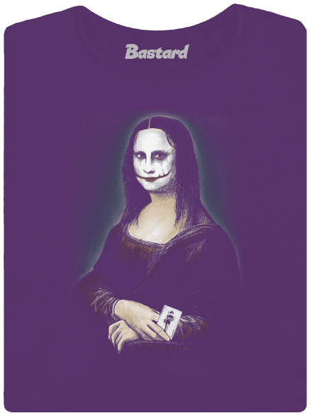 Mona Joker Lisa prémium női póló Purple