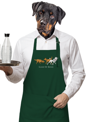 Game of Bones kötény Bottle Green