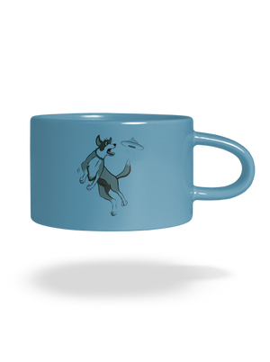 Repülő csészealj macaron bögre Blue Macaron