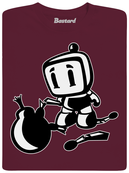 Bomberman gyerek póló Burgundy