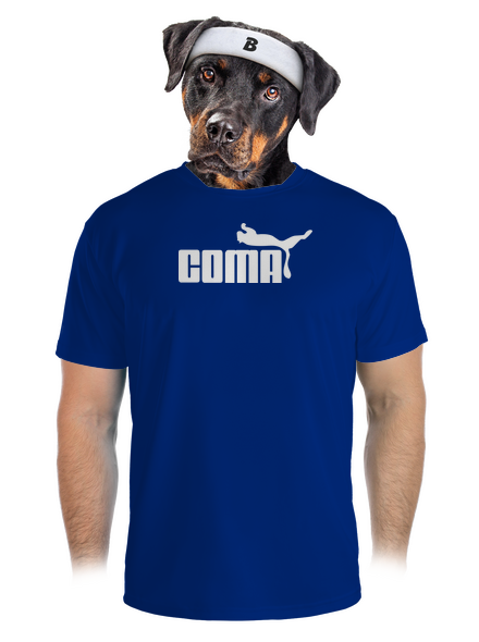 Coma férfi sportpóló Royal Blue Mal