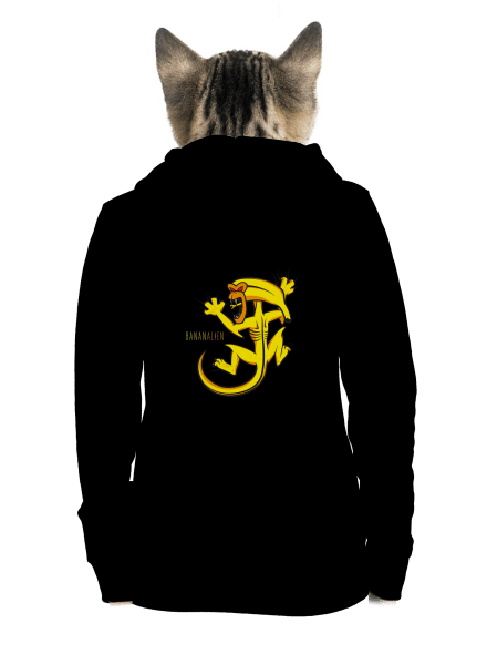 Bananalien cipzáras női pulóver Black