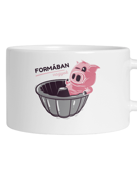 Formában macaron bögre White