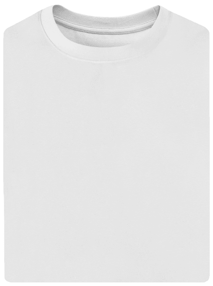 Nyomtatás nélkül unisex túlméretezett póló White