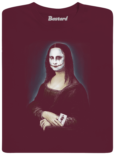 Mona Joker Lisa gyerek póló Burgundy