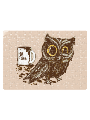 Koffeinfüggő bagoly kirakós White