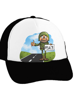 Peace teherautós sapka Black cap