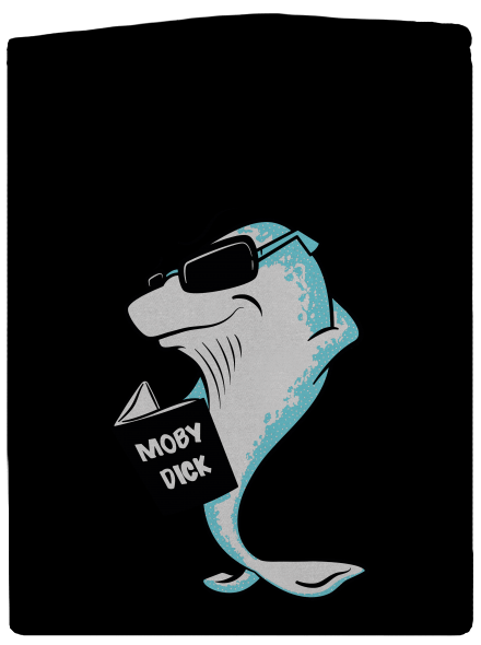 Moby Dick cipzáras férfi pulóver Black