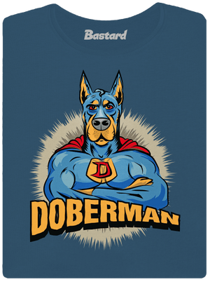 Doberman prémium női póló Petrol Blue