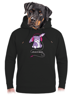 Drum and bass unisex prémium pulóver Dark Black