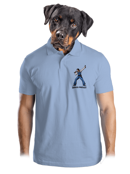 Servis Presley férfi pólóingek Sky Blue Mal