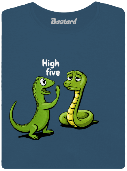 High Five prémium női póló Petrol Blue