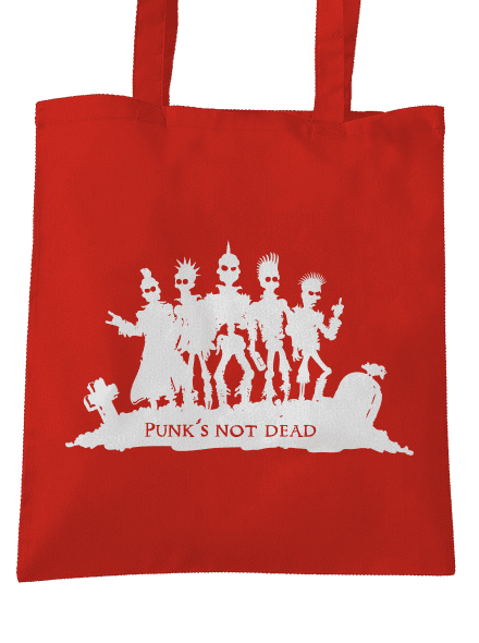 Punks not dead! táska Bright Red