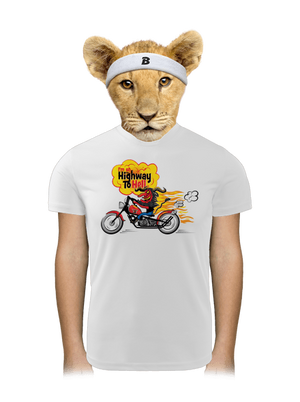 Highway to hell gyerek sport póló White