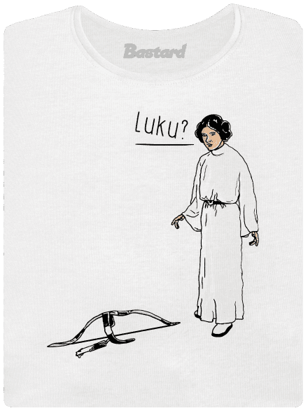 Luke és Leia prémium női póló White