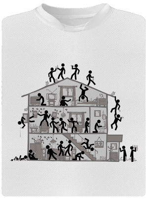 Party house gyerek sport póló White