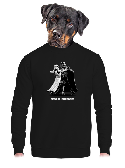 Star dance unisex crewneck Black
