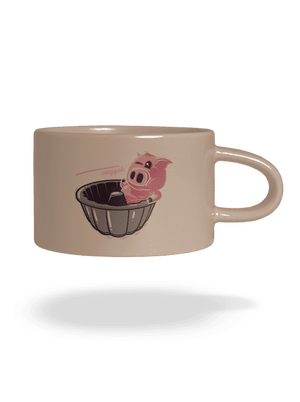 Formában macaron bögre Brown Macaron