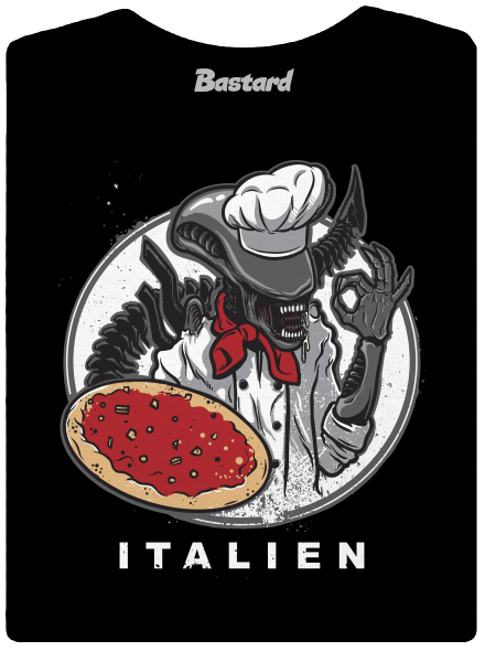 Italien prémium női póló Black