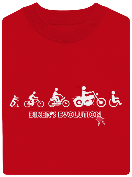 Bikers evolution unisex crewneck Red