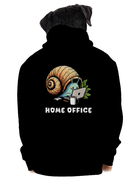 Sneka home office cipzáras férfi pulóver Black