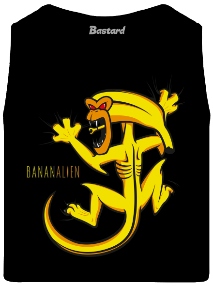 Bananalien férfi trikó Black