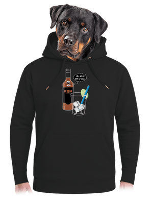  unisex prémium pulóver Dark Black