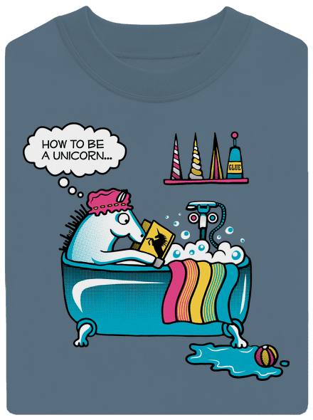 Mi kell az egyszarvúvá váláshoz unisex crewneck Nordic Blue