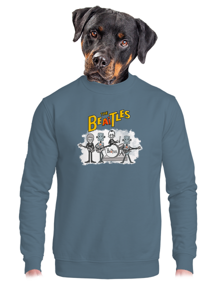 AI Beatles unisex crewneck Nordic Blue